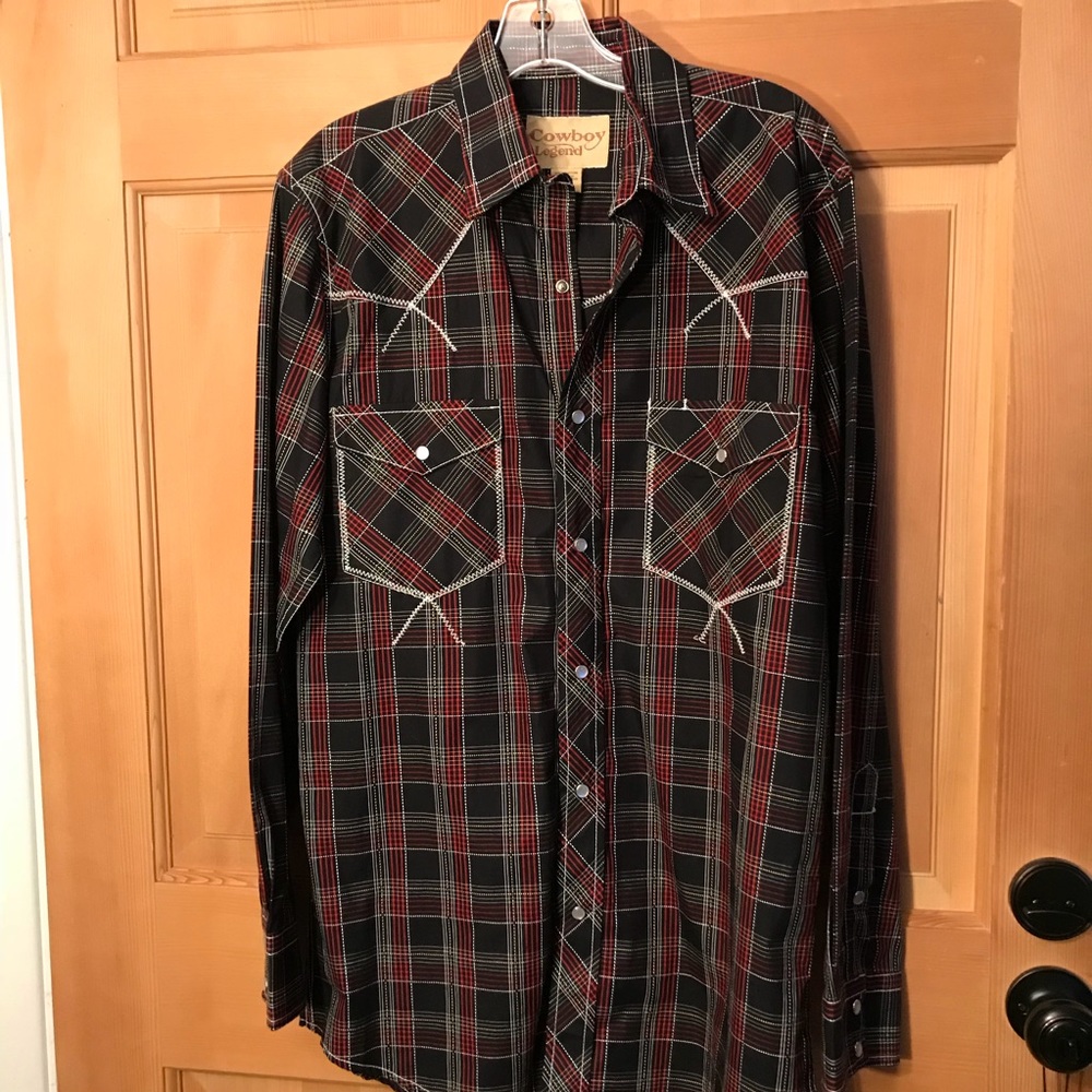 Cowboy legend pearl snap shirt